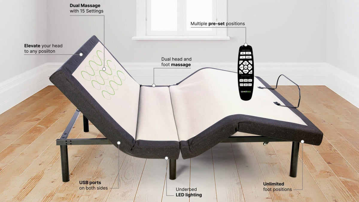 GhostBed Adjustable Base & GhostBed Retail